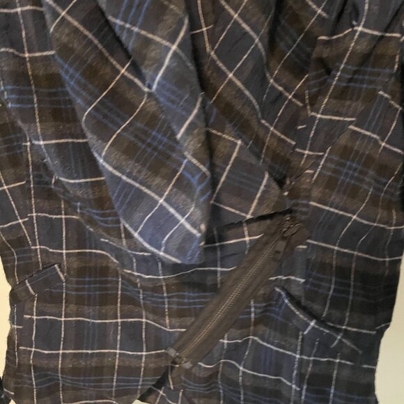Topshop Plaid Cropped Jacket - Picture 2 of 4